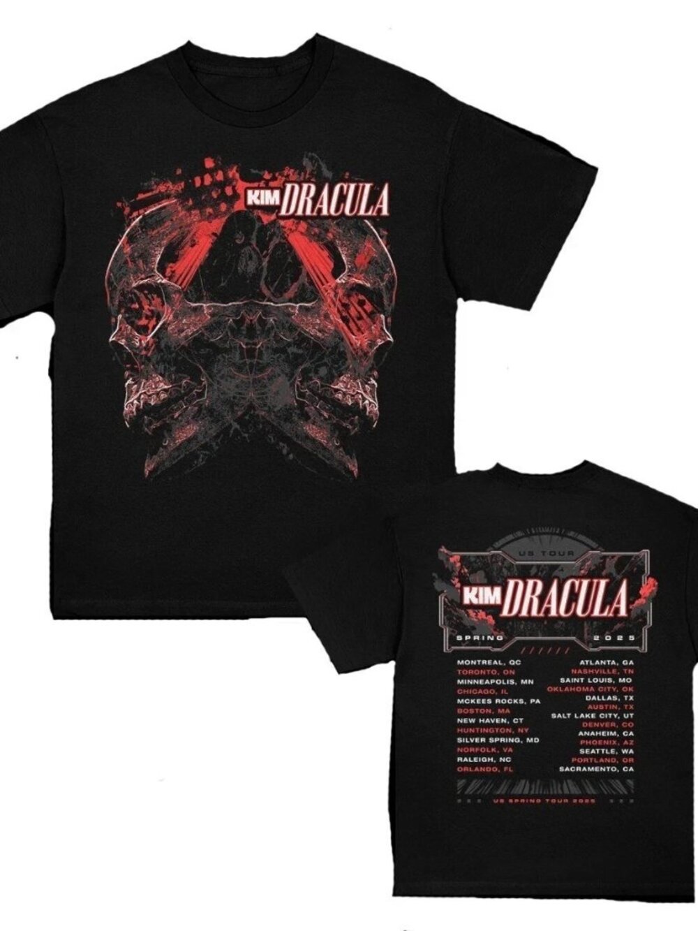Hot Kim Dracula Spring 2025 Tour T-Shirt